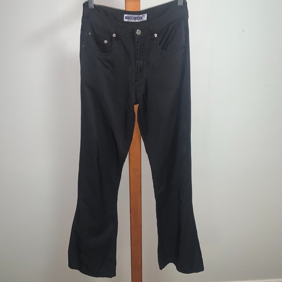 Vintage Y2K Party Disco Flares, Cotton/Nylon Blend, Size Waist 28 (Brody Jeans) - Picture 3 of 12
